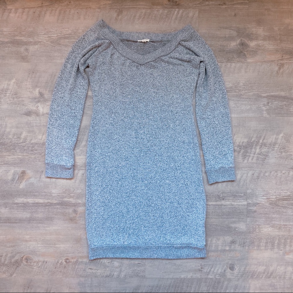 Soft Gray Sweater Dress